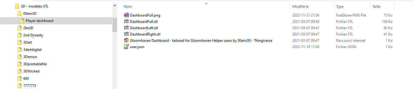 Folder and file layout Folder and file layout